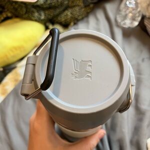 Stanley Gray and White Travel Mug